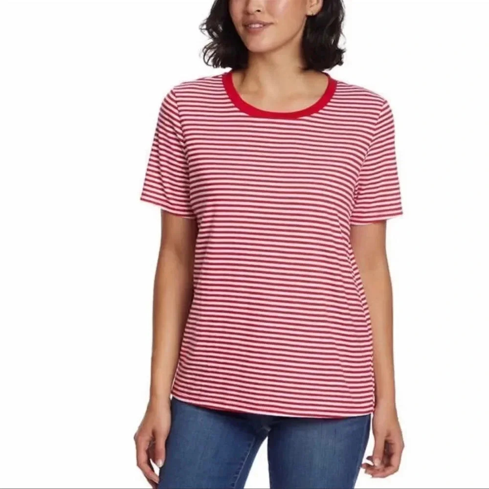Ella Moss Women’s 100% cotton Tee, 2-pack